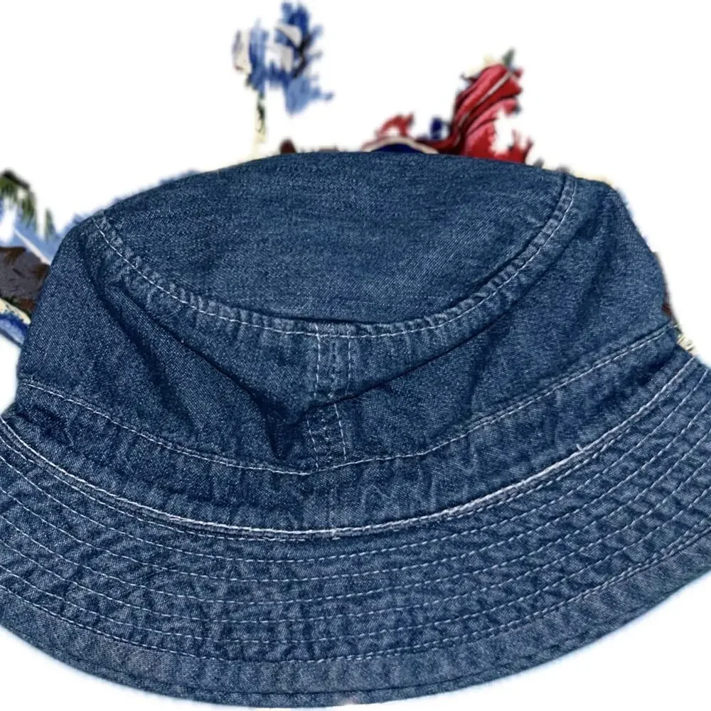 UV Skinz baby toddler reversible sun hat and denim Gap hat 6-24 months